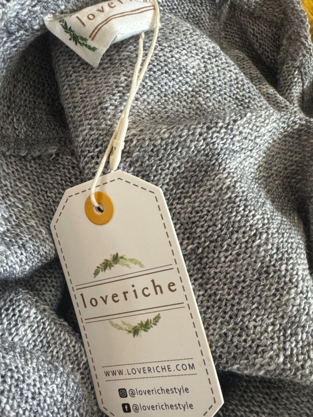 Relaxed Lace-Up Hoodie Sweater - Gray - Picture 9 of 9